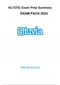 HLT3701 EXAM PACK 2024 questions and answers and summarized notes for exam preparation. Updated for 2024 exams . 