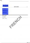 AQA-7652-2-FRENCH FINAL MARK SCHEME PAPER 2:Writing-A LEVEL-Jun24-v1.0