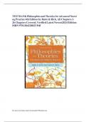 TEST BANK Philosophies and Theories for Advanced Nursing Practice 4th Edition by Butts & Rich, All Chapters 1-26 Chapters Covered, Verified Latest Newest 2024 Edition ISBN 9781284228823 Pdf