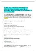 ACTUAL 2025 LATEST UPDATE AWR-160-W WMD/Terrorism Awareness for Emergency Responders (TEEX) Exam with verified questions & answers Graded A+