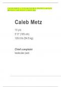 CALEB MERTZ WEEK#10 A 13-YEAR-OLD BOY:TESTICULAR PAIN IHUMAN CASE STUDY LATEST 2024 