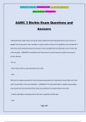 AAMC 3 Bio/bio Exam Questions and Answers