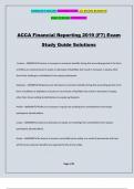 ACCA Financial Reporting 2019 (F7) Exam Study Guide Solutions