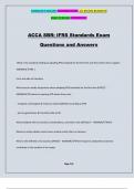 ACCA SBR: IFRS Standards Exam Questions and Answers