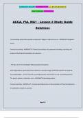 ACCA, FIA, MA1 - Lesson 2 Study Guide Solutions