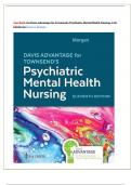 Test Bank for Davis Advantage for Townsend's Psychiatric Mental Health Nursing, 11th Edition by Karyn I. Morgan All Chapters included LATEST 2024|2025