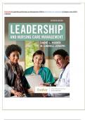 TEST BANK Leadership and Nursing Care Management (7TH) by Diane Huber; M. Lindell Joseph| Chapter 1-26 LATEST.