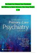 Primary Care Psychiatry 2nd Edition Mccarron Xiong Test Bank