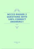 NCCCO RIGGER 2 QUESTIONS WITH 100% CORRECT ANSWERS!!