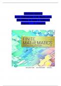 SOLUTION MANUAL for Finite Mathematics & Its Applications 13th Edition by Larry J. Goldstein, all Chapters 1-12, Complete