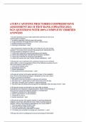 ATI RN CAPSTONE PROCTORED COMPREHENSIVE ASSESSMENT 2021 B TEST BANK (UPDATED 2024) NGN QUESTIONS WITH 100% COMPLETE VERIFIED ANSWERS