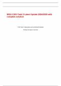 WGU C203 Task 2 Latest Update 2024/2025 with complete solution