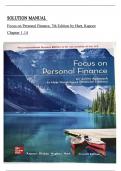 Solution Manual for Focus on Personal Finance, 7th Edition by Jack Kapoor, Les Dlabay, Robert J. Hughes and Melissa Hart All Chapters 1 to 14 complete Verified editon ISBN:9781260772371