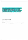 ACLS/ ACTUAL 2025 LATEST UPDATED & VERIFIED EXAM (VERSION A 50) WITH CERTIFIED QUESTIONS & 100% CORRECT ANSWERS (GRADED A+) 100% SUCCESS