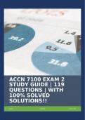 ACCN 7100 EXAM 2 STUDY GUIDE | 119 QUESTIONS | WITH 100% SOLVED SOLUTIONS!!