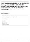 2024 Newest|NSG 561-Davis CH 30: Disorders of the Large Intestine|2024-2025 UPDATE| COMPLETE FREQUENTLY TESTED QUESTIONS WITH VERIFIED ANSWERS|GET IT 100% ACCURATE!!