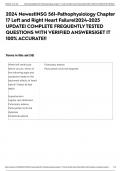 2024 Newest|NSG 561-Pathophysiology Chapter 17 Left and Right Heart Failure|2024-2025 UPDATE| COMPLETE FREQUENTLY TESTED QUESTIONS WITH VERIFIED ANSWERS|GET IT 100% ACCURATE!!