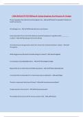 CMA/AMCA/CPT/CET/Billing & Coding Questions And Answers A+ Graded The primary goal of an infection control program is to: - ANS-Prevent the spread of infection in a  health care facility All pathogens are: - ANS-Microbes that can cause disease Every presc