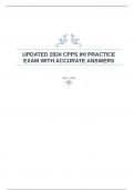 UPDATED 2024 CPPS IHI PRACTICE EXAM WITH ACCURATE ANSWERS