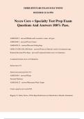 Nccco Core + Specialty Test Prep Exam Questions And Answers 100% Pass.