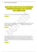 RADT 1010 LATEST FINAL EXAM 2024/2025 VERIFIED QUESTIONS AND ANSWERS FALL-SPRING QTR