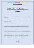 ACLS Test Practice Questions and Answers