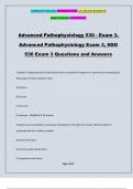 Advanced Pathophysiology 530 - Exam 3, Advanced Pathophysiology Exam 3, NSG 530 Exam 3 Questions and Answers