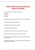 CPSS- Centesis Exam Questions And Answers A+ Graded