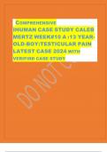 COMPREHENSIVE IHUMAN CASE STUDY CALEB MERTZ WEEK#10 A :13 YEAROLD-BOY:TESTICULAR PAIN LATEST CASE 2024 WITH  VERIFIRD CASE STUDY