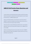 AINS 23 Full Practice Exam Questions and Answers