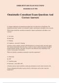 Omnistudio Consultant Exam Questions And Correct Answers