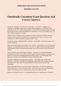 Omnistudio Consultant Exam Questions And Correct Answers.