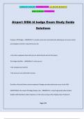 Airport SIDA id badge Exam Study Guide Solutions