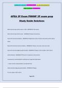 APEA 3P Exam PMHNP 3P exam prep Study Guide Solutions