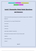 Level 1 Sommelier Study Guide Questions and Answers