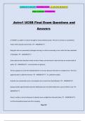 Astro1 UCSB Final Exam Questions and Answers