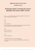 Presbyopia and its Correction (for exam 2) Questions And Answers 100% Correct