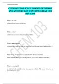 CHEM 103 FINAL EXAM 2024/2025 QUESTIONS AND ANSWERS  KEY CONCEPTS GREAT FOR REVISION