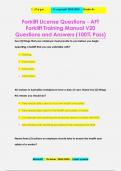 Forklift License Questions - AFT  Forklift Training Manual V20 Questions and Answers (100% Pass)