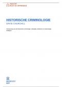 samenvatting artikel historische criminologie - david churchill