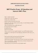 RBT Practice Exam - 85 Questions and Answers 100% Pass.