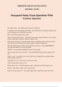 Starguard Study Exam Questions With Correct Answers