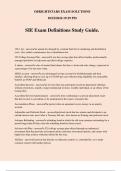 SIE Exam Definitions Study Guide.