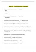 Respiratory System Pulmonary Ventilation