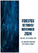 FOR3703 October/November 2024 | Due 31 October 2024