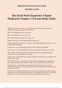 The Social Work Experience Chapter Flashcards (Chapter 1-4) Exam Study Guide.