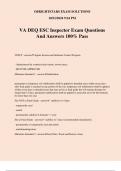 VA DEQ ESC Inspector Exam Questions And Answers 100% Pass