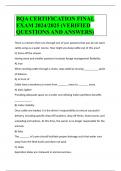 BQA CERTIFICATION FINAL EXAM 2024/2025 (VERIFIED QUESTIONS AND ANSWERS)