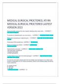 MEDICAL-SURGICAL PROCTORED, ATI RN MEDICAL-SURGICAL PROCTORED LASTEST VERSION 2023