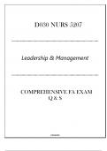 (NLM)D030 NURS 5207 (Leadership & Management) Comprehensive FA Exam Q & S 2024